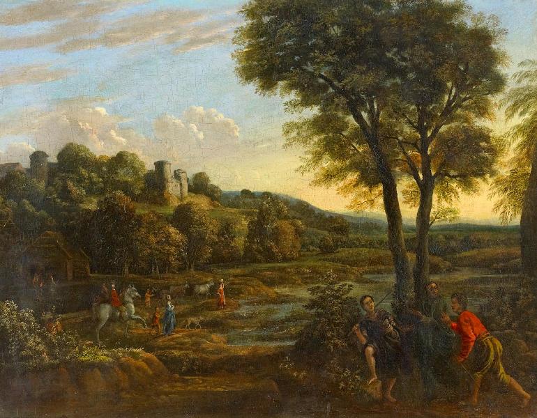 paysage avec chasse